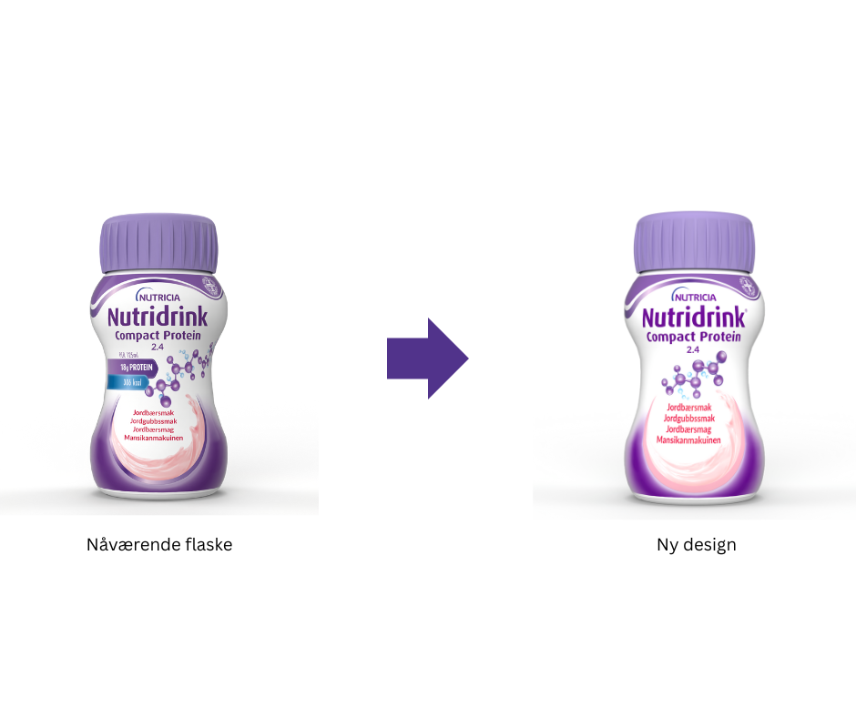NUTRIDRINK-SORTIMENTET FÅR ET FORBEDRET DESIGN